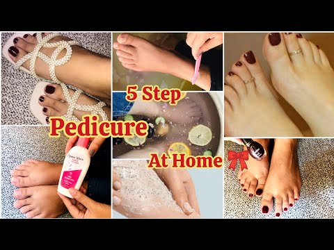 How I Do My pedicure at Home||step by step pedicure like salon 🌸