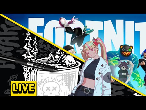 Tshirt Design & Getting Fortnite Dubs | Live Stream-007
