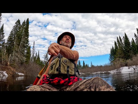 Canoeing In The Snow | My Cold Water Paddling Gear | March In Algonquin Park