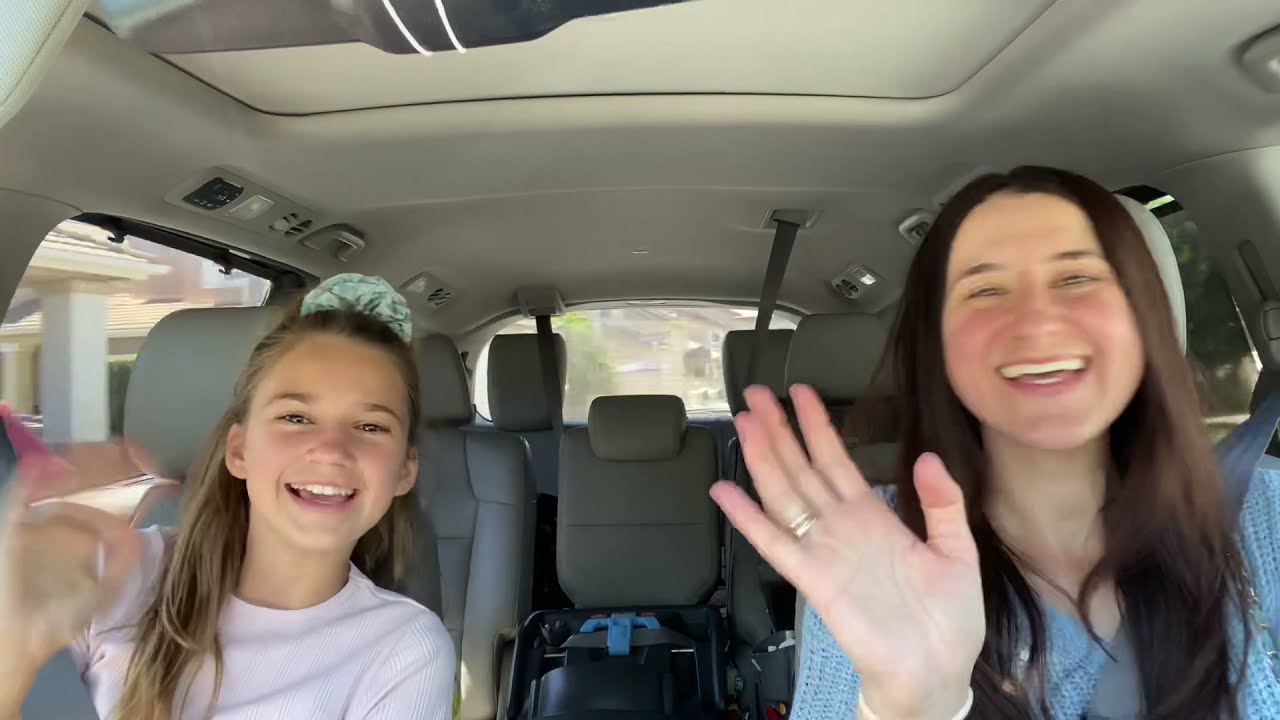 CAR VOCAL Exercise with Karolina Protsenko and mom🎤🎶
