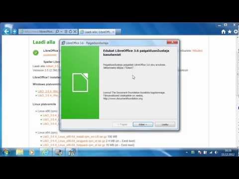 LibreOffice kohandatud paigaldamine/ installeerimine
