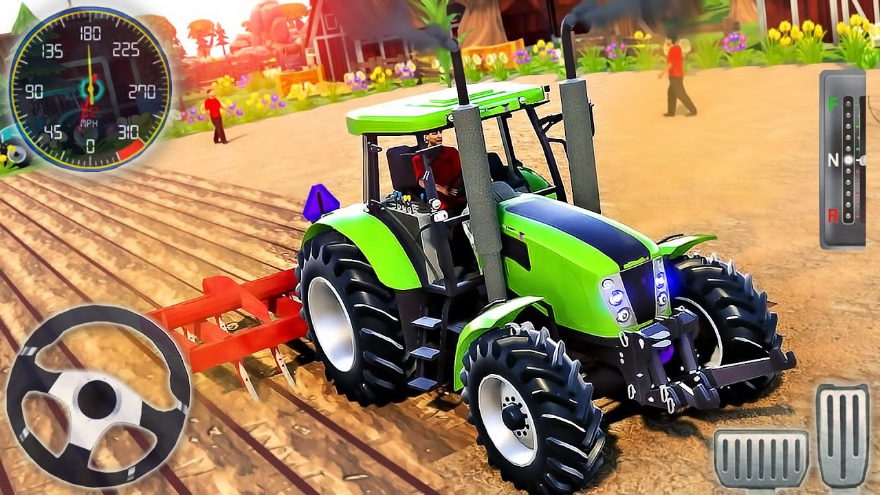 Real Tractor Farming Simulator 2021 Modern Tractor Driving Android