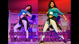 This girl just took Bollywood Item dancing to a whole new level | choli ke piche mix dance by muskan