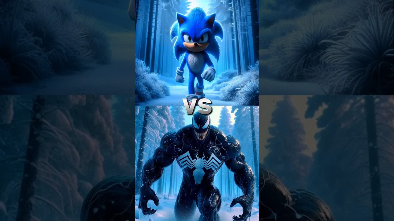 🥶Sonic vs Venom, Mario vs Venom Pikachu,🕸Spider-Man vs Venom Panda 