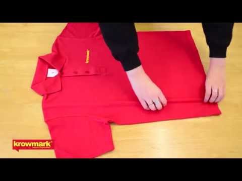 How to fold a polo shirt fast