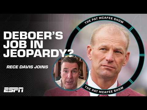Could Kalen DeBoer's job at Alabama be in JEOPARDY ⁉️ Rece Davis ANSWERS! | The Pat McAfee Show