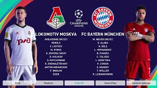 pes 21 | lokomotiv moscow vs Bayern munich | uefa champions league 20/21 | pc gameplay