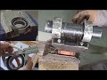 Homemade mini Lathe machine# Fabricating Bearing housing for headstock.   part 02