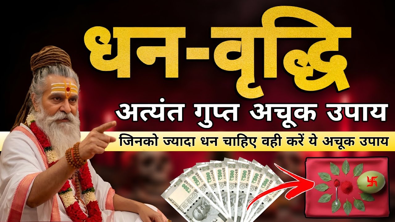 धन-वृद्धि अत्यंत गुप्त अचूक उपाय | जिनको ज्यादा धन चाहिए वही करें ये सरल उपाय | पंडित प्रदीप महाराज
