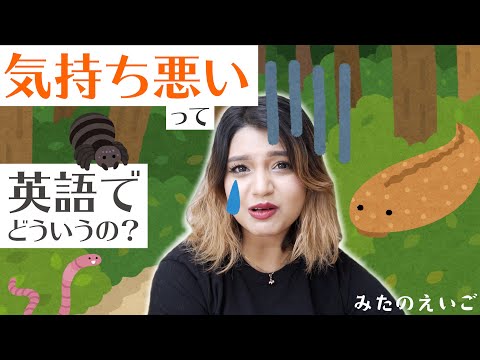 気持ち悪いって英語でどういうの？ - みたのえいご#7