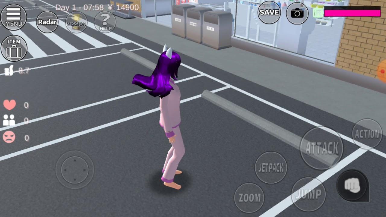 (Sakura School Simulator) Tutorial cara bisa jadi orang