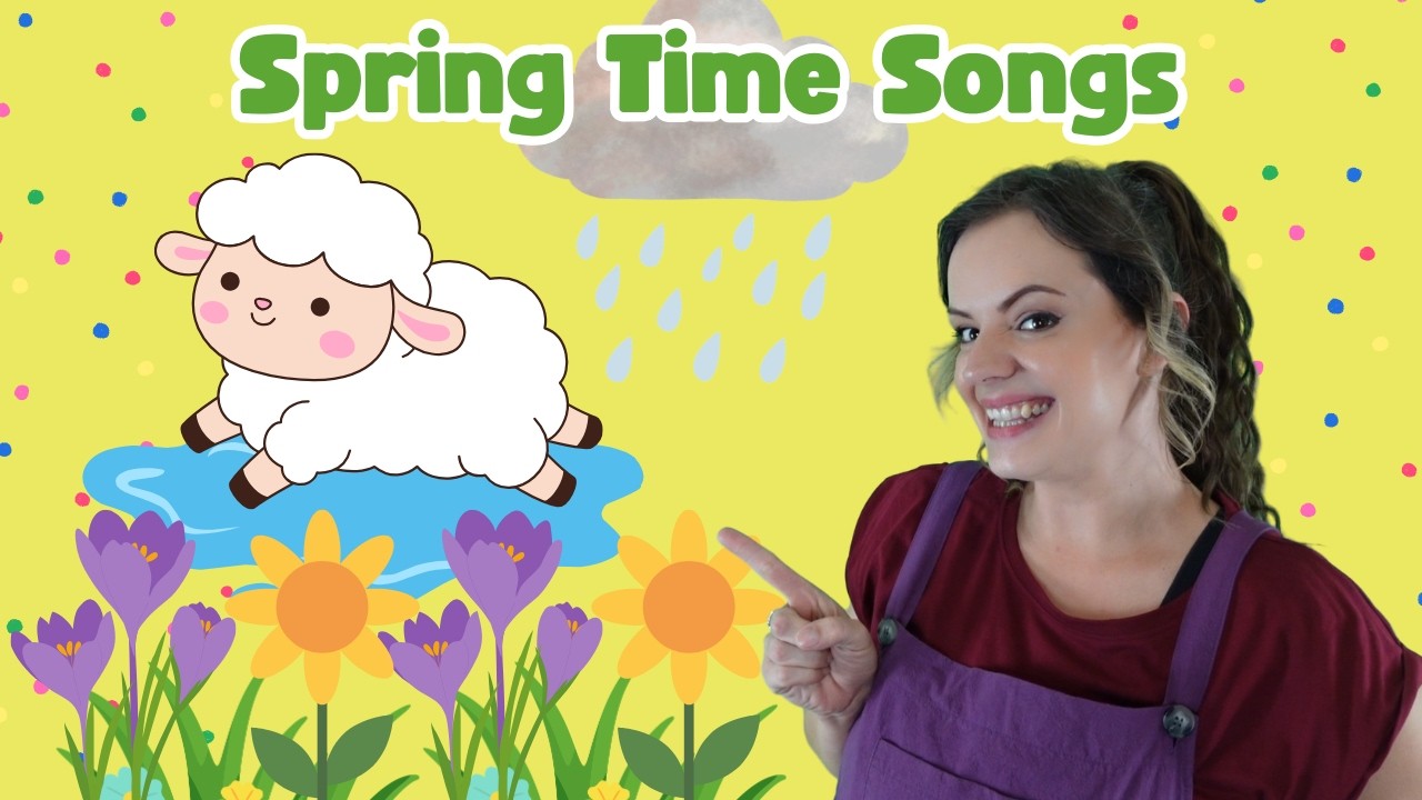 Toddler Spring Season Fun at Preschool With Miss Katie | Toddler Songs | Spring Time Fun and Action