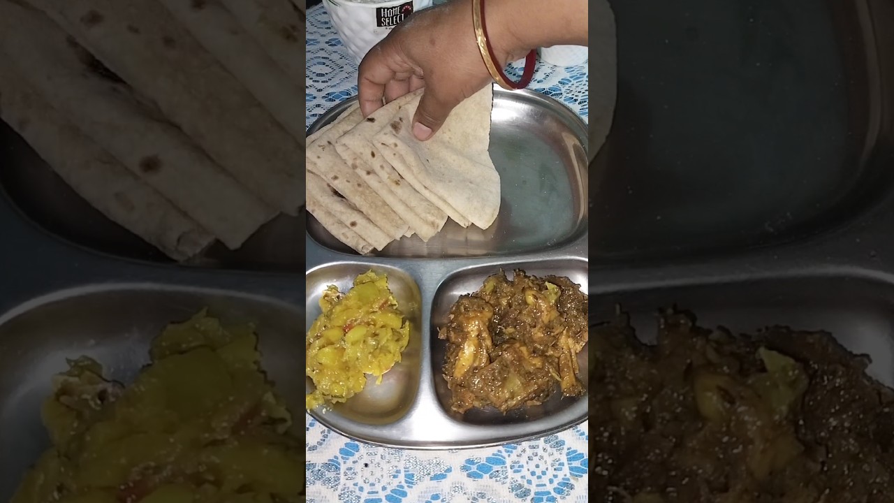 🤩 dinner thali ready 😋