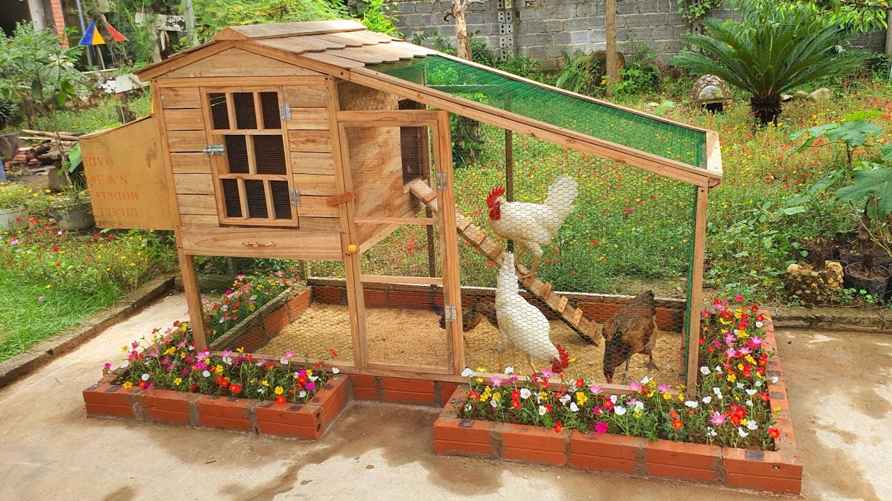Build a smallscale chicken coop Ideas from wood YouTube