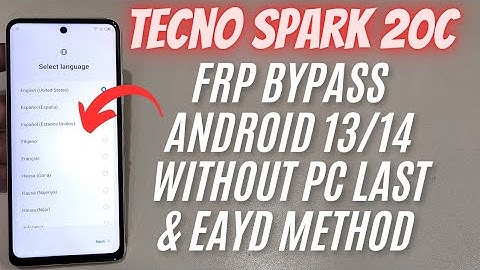 Tecno Spark 20C FRP Bypass Android 13/14 | No PC | Latest 2025 Method