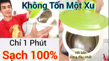 Cách tẩy sạch vết bẩn cứng đầu nhất trong ấm đun nước siêu tốc #Cachlamhay81tv