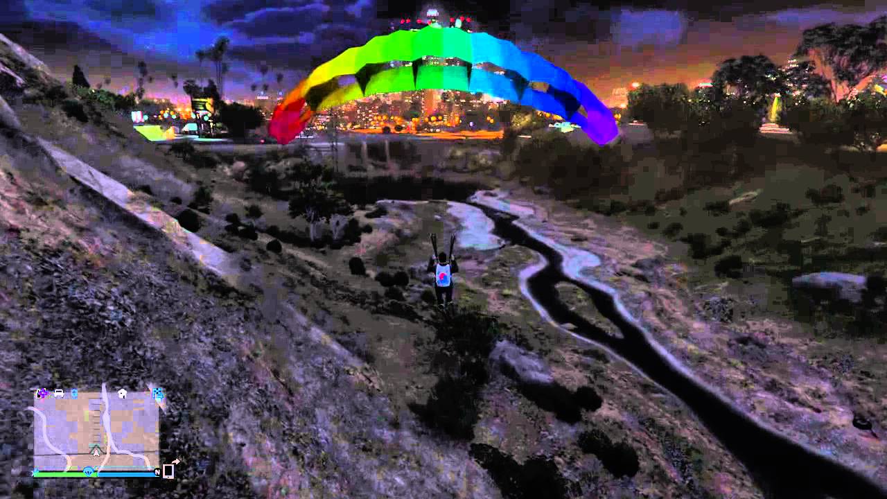GTA 5 Parachute Stunt