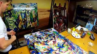 Seb painting