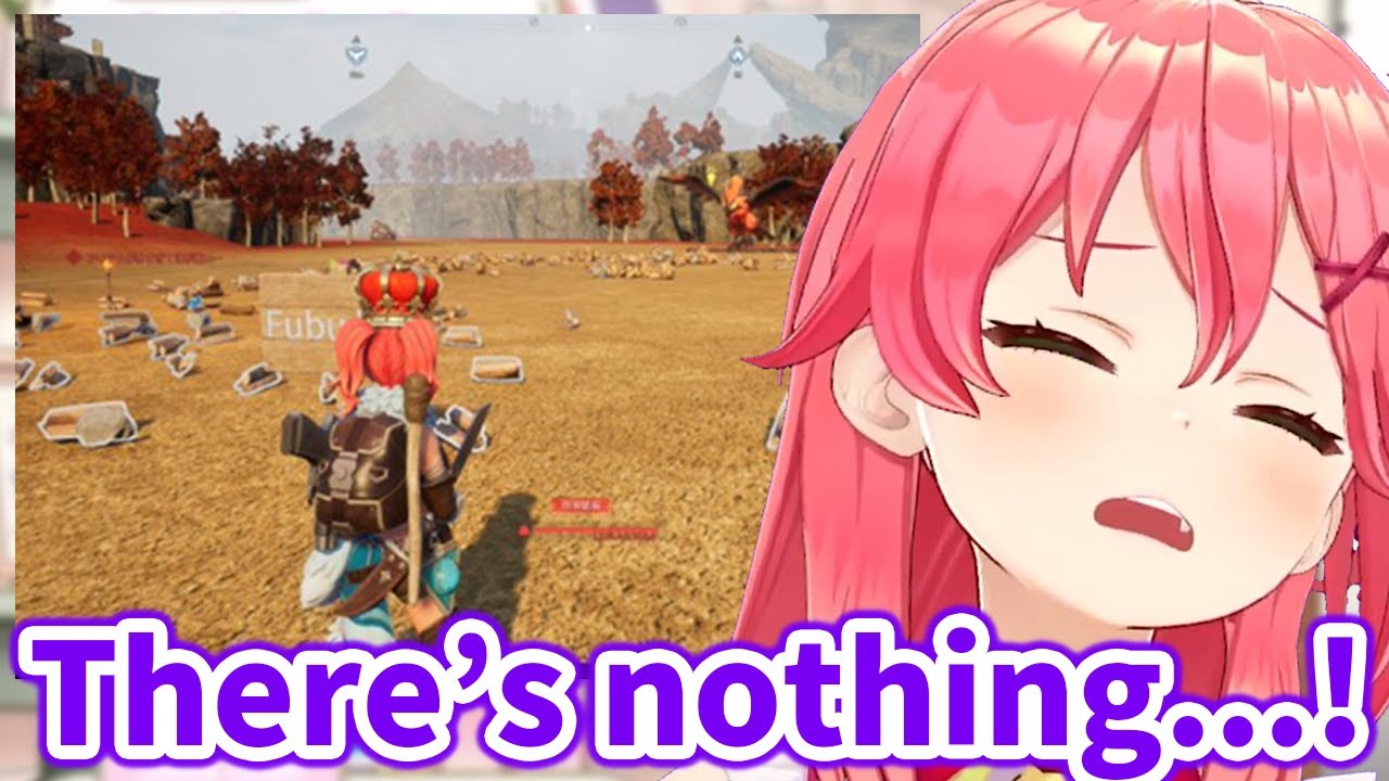 Miko's house got gone when she noticed in Palworld【Hololive/Eng sub】