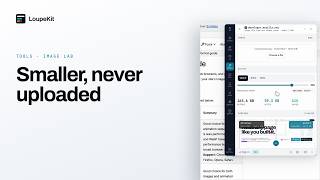Image lab — compress, resize and convert images locally | LoupeKit