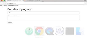 PHP 04: building a self-destructing message app - Submitting our message to the databse