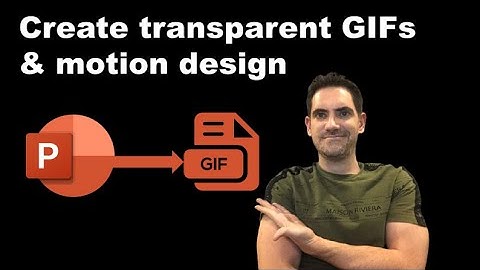 Export transparent GIF from PowerPoint: Logo motion design, subscribe