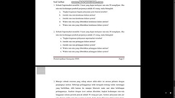 APLIKOM | Modul Waiting Lines with POM-QM soal 3