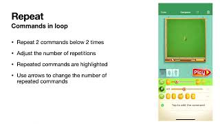 Move the Turtle - Programming for Kids on the iPhone and iPad - Commands description