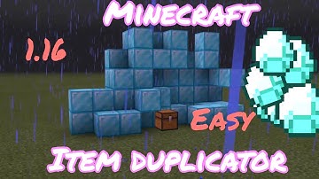 Minecraft | How To Duplicate Items  (1.16) (easy)