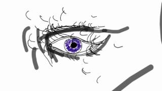 Eye animation using Vectoroid