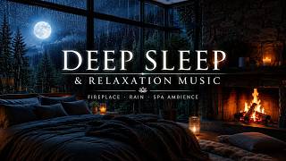 Moonlight & Firelight 🌙 Soft Ambient Sleep Music for Stress Relief Vol.1