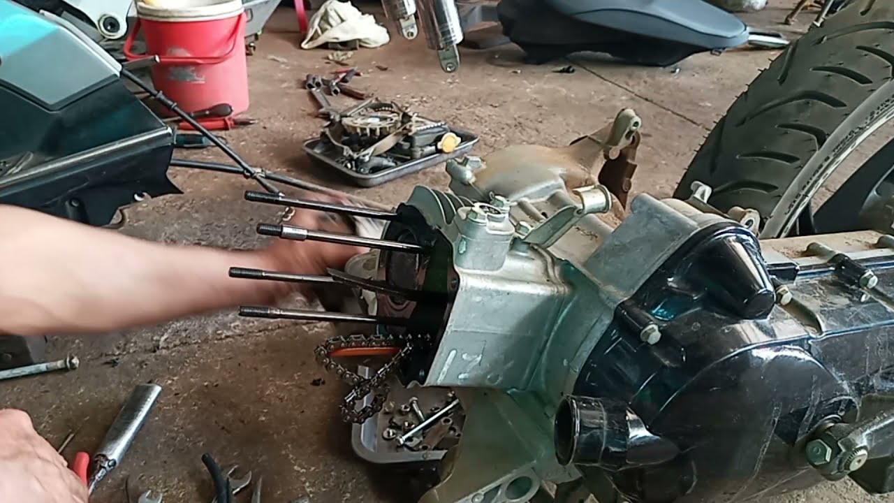 Sửa xe máy/làm hơi xe air blade 2010,