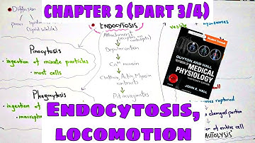 Phagocytosis, Pinocytosis, Chapter 2 (part3/4) Ameboid movement, Ciliary movement - Guyton and Hall