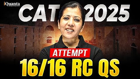 Should You Attempt All 16 RC Questions in CAT 2025? | Shabana Ma’am’s Proven Strategy