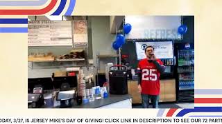 Jersey Mike's Day of Giving KICKOFF in Williston, VT!
