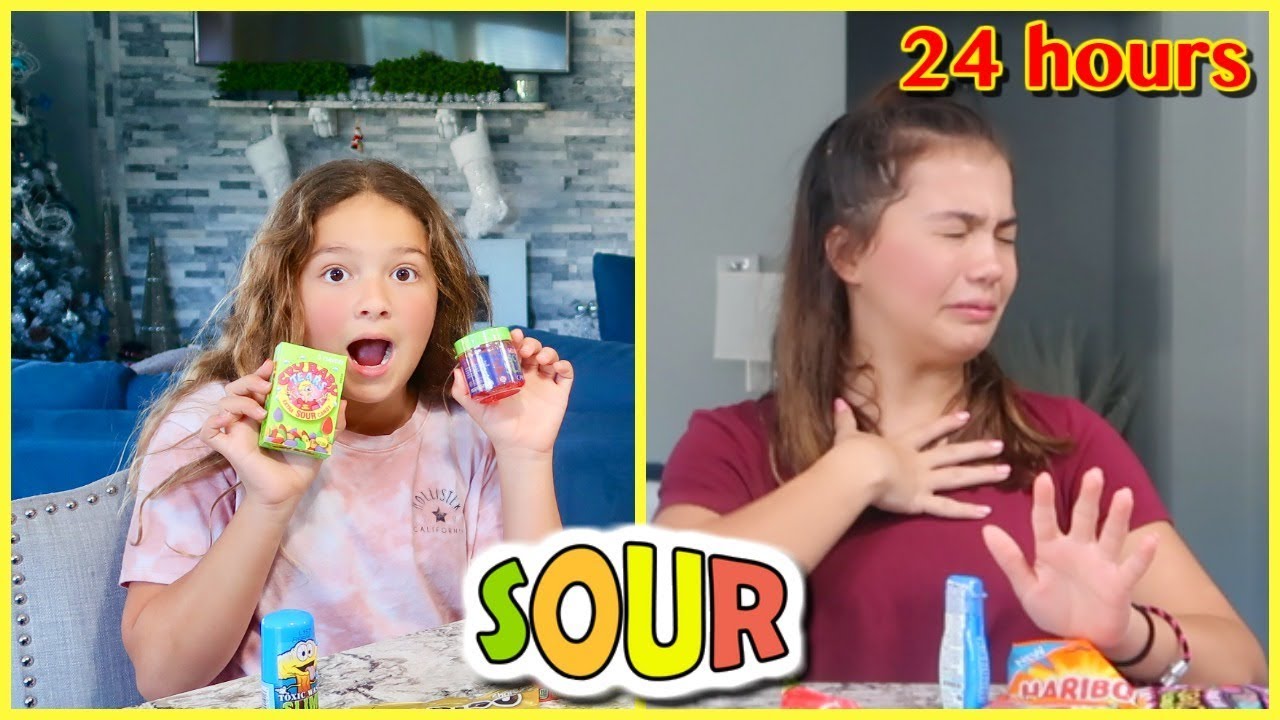 Eating Only Sour Food For 24 Hours Sister Forever Youtube