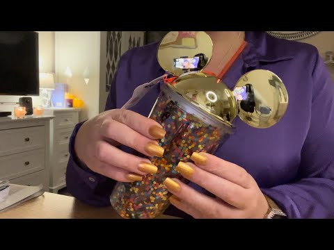 Short LoFi ASMR video / tapping on my new Mickey Mouse Tumbler! & other items