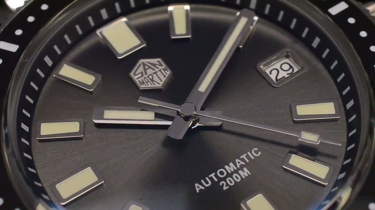 San Martin 41mm 62mas SN0007-G V4 NH35 200M Diver Watch