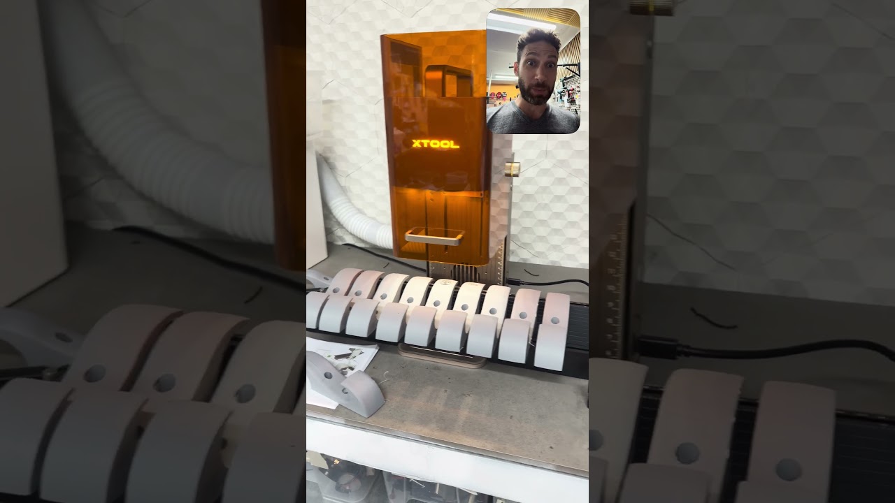 Batch processing 3D printed parts on a laser