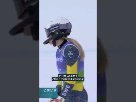 🇸🇪 Ebba Aarsjoe DOMINATES the Alpine Combined! ⛷️