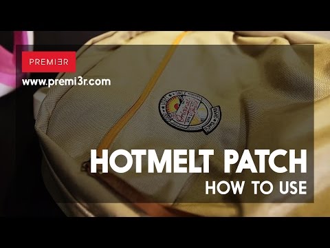 Video HOW TO USE HOTMELT PATCH | BACKPACK - youtube