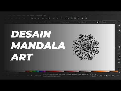 Daily Inkscape : Desain Mandala Art Ternyata Mudah! PART 1