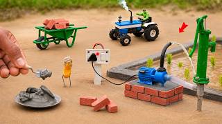 Diy mini motor water pump science project | minihand pump | @sanocreator