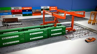 Intermodal HO Layout Part 4 Long trains
