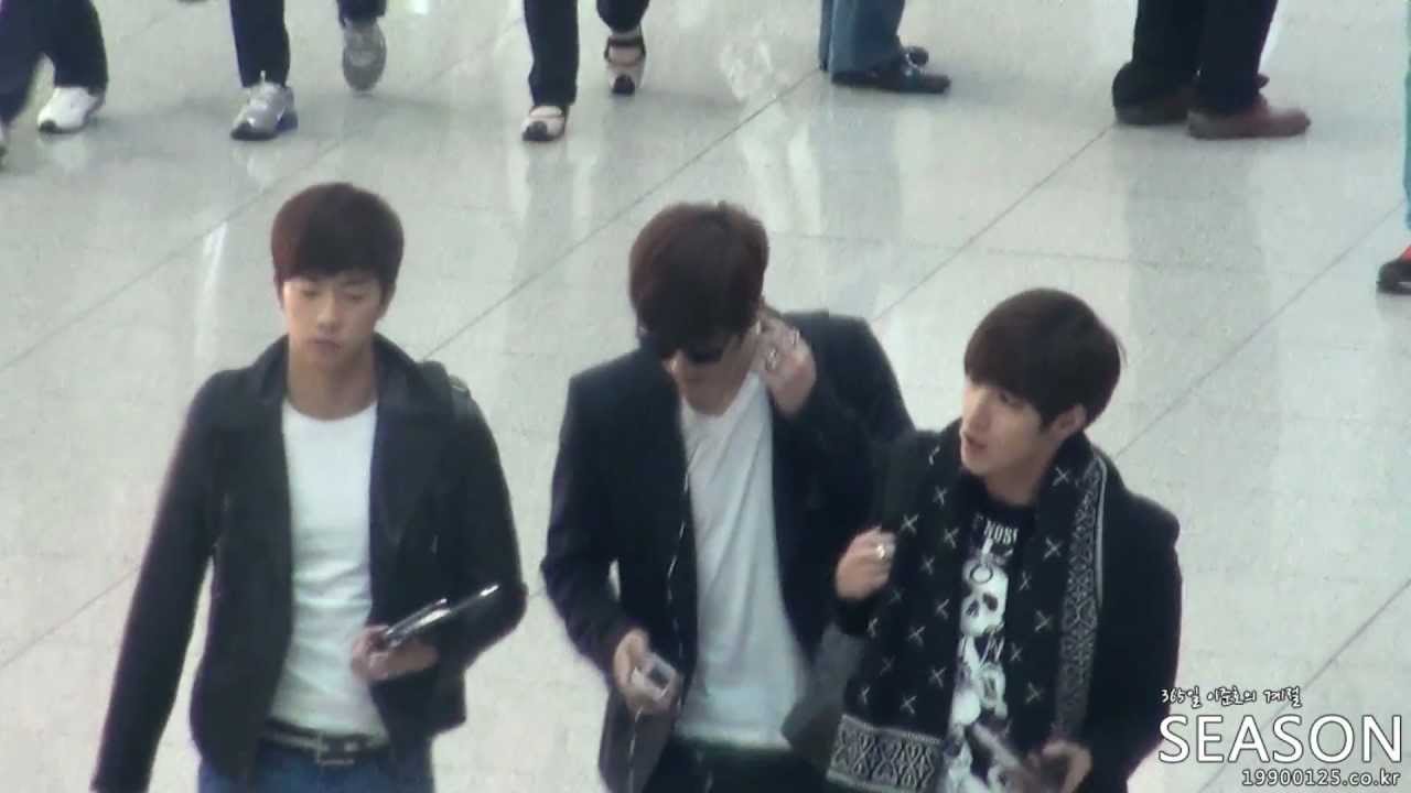 120405 인천공항 태국 출국 2PM 준호 직캠 JUNHO AIRPORT