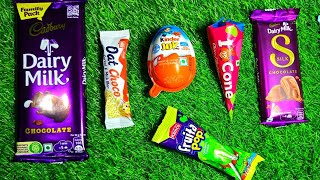 Satisfying with unpacking lolipop Snickers' joykinder fuse pinata Dairy milk Perk chocolate ASMR