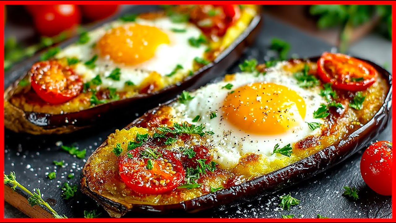 Nicht frittieren!😍 Auberginen, Käse und Eier! Die Aubergine, die alle verrückt macht!