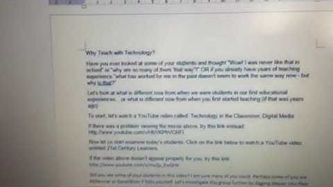 Insert button in Microsoft Word