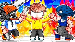 Adopted By a CHAINSAW MAN FAMILY in Roblox Strongest Battlegrounds!