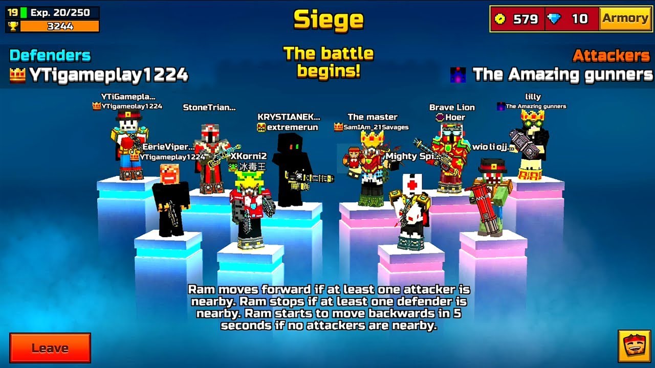 Pixel Gun 3D Gameplay - Clan Siege Android-iOS